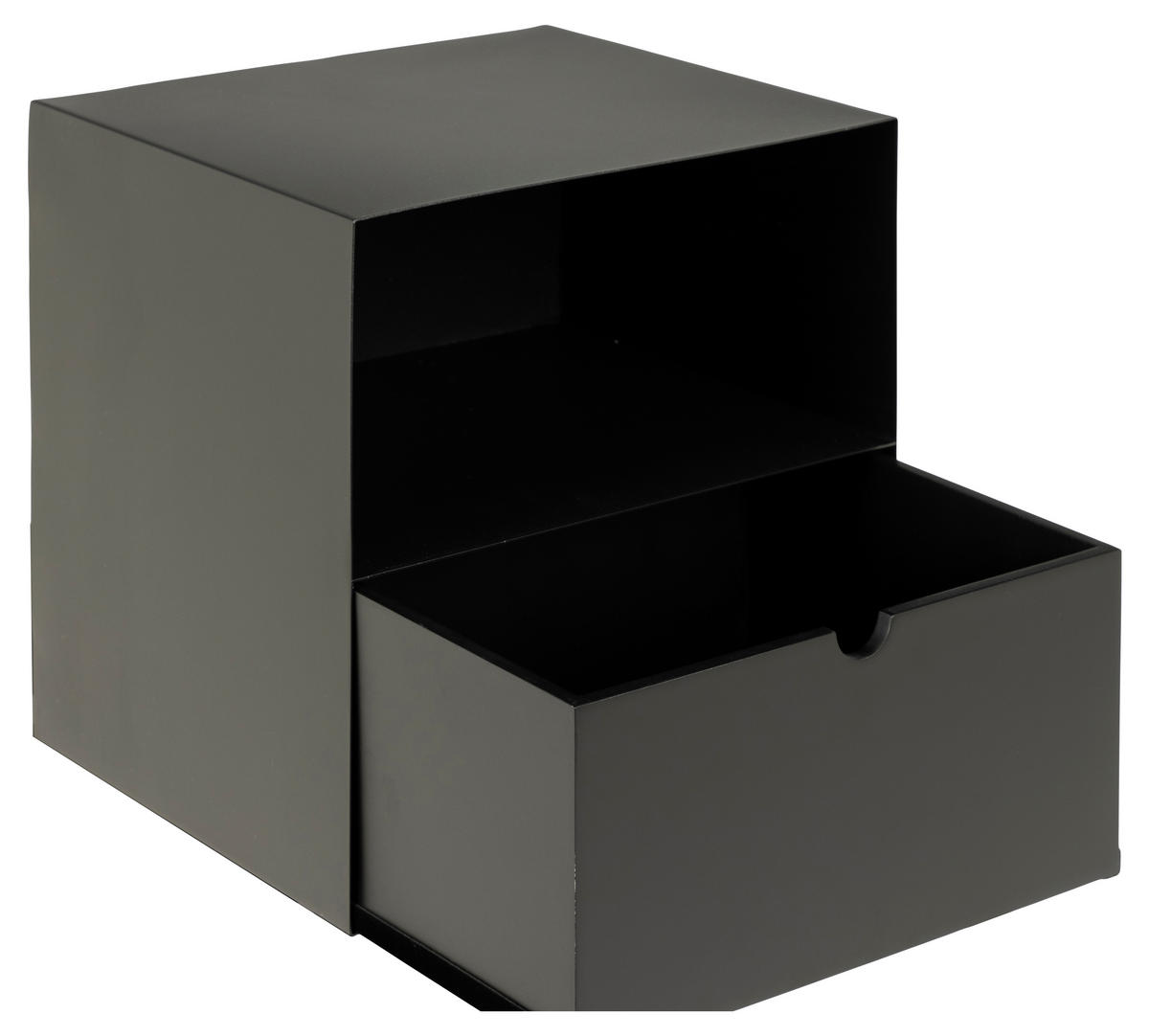 NACHTSCHRANK schwarz - Schwarz, Holzwerkstoff (30/30/25cm) - ebuy24
