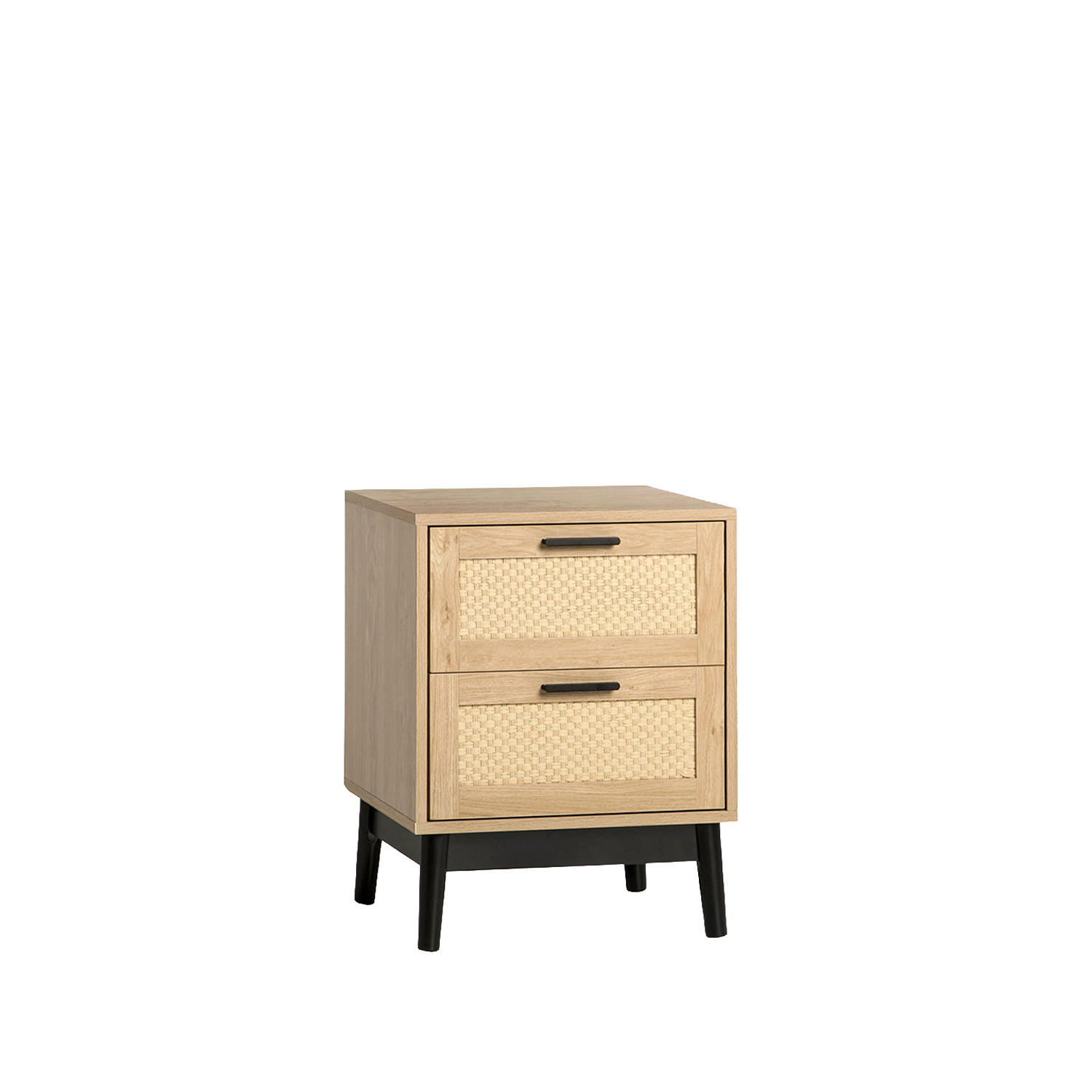 NACHTTISCH 2 SCHUBLADEN Samoa Natürlich 45 cm x 56 cm - Naturfarben, Holzwerkstoff (45/56/40cm) - Klast Home