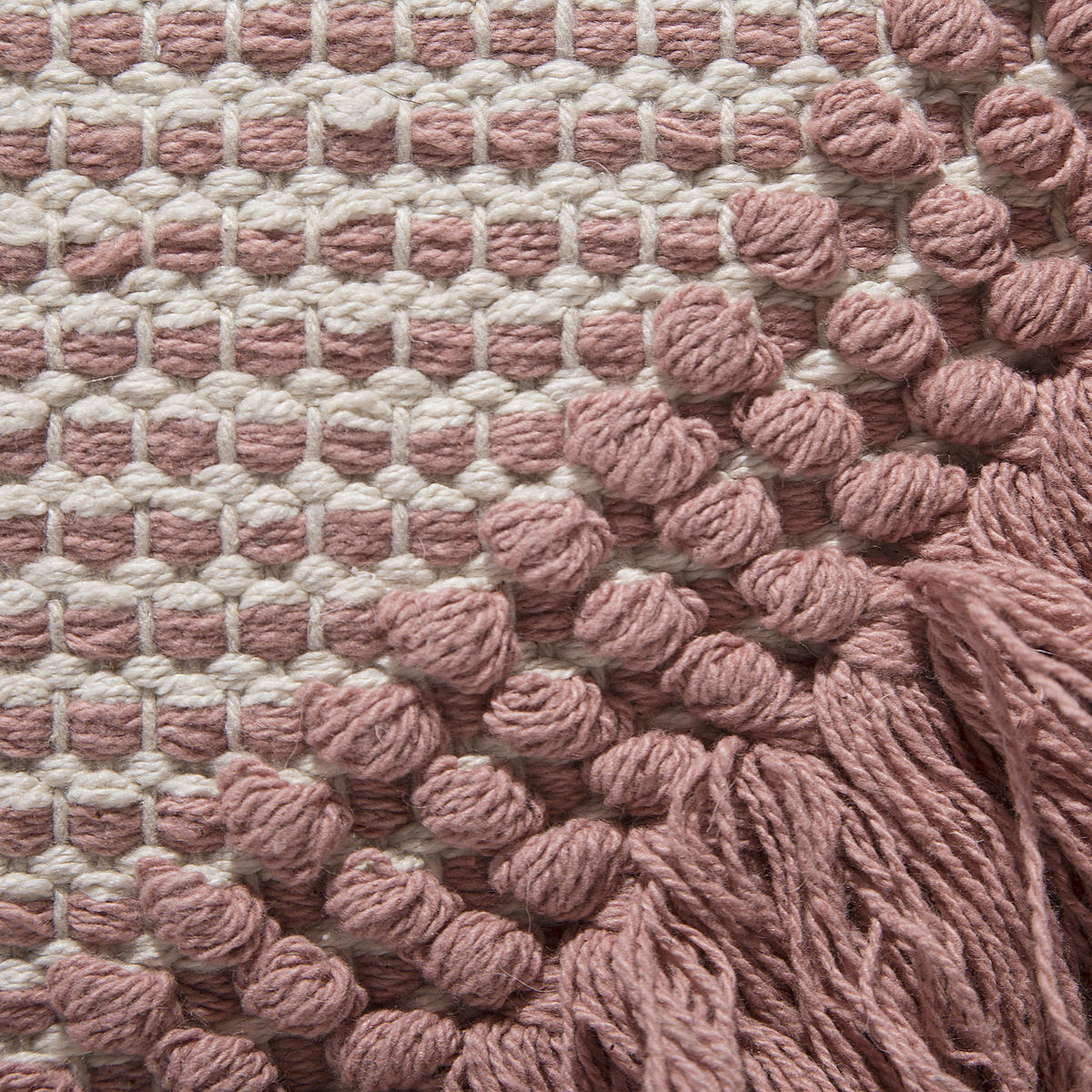 POUF Kochi 42/44/40 cm - Pink, Kunststoff/Textil (44/40/42cm) - Beliani