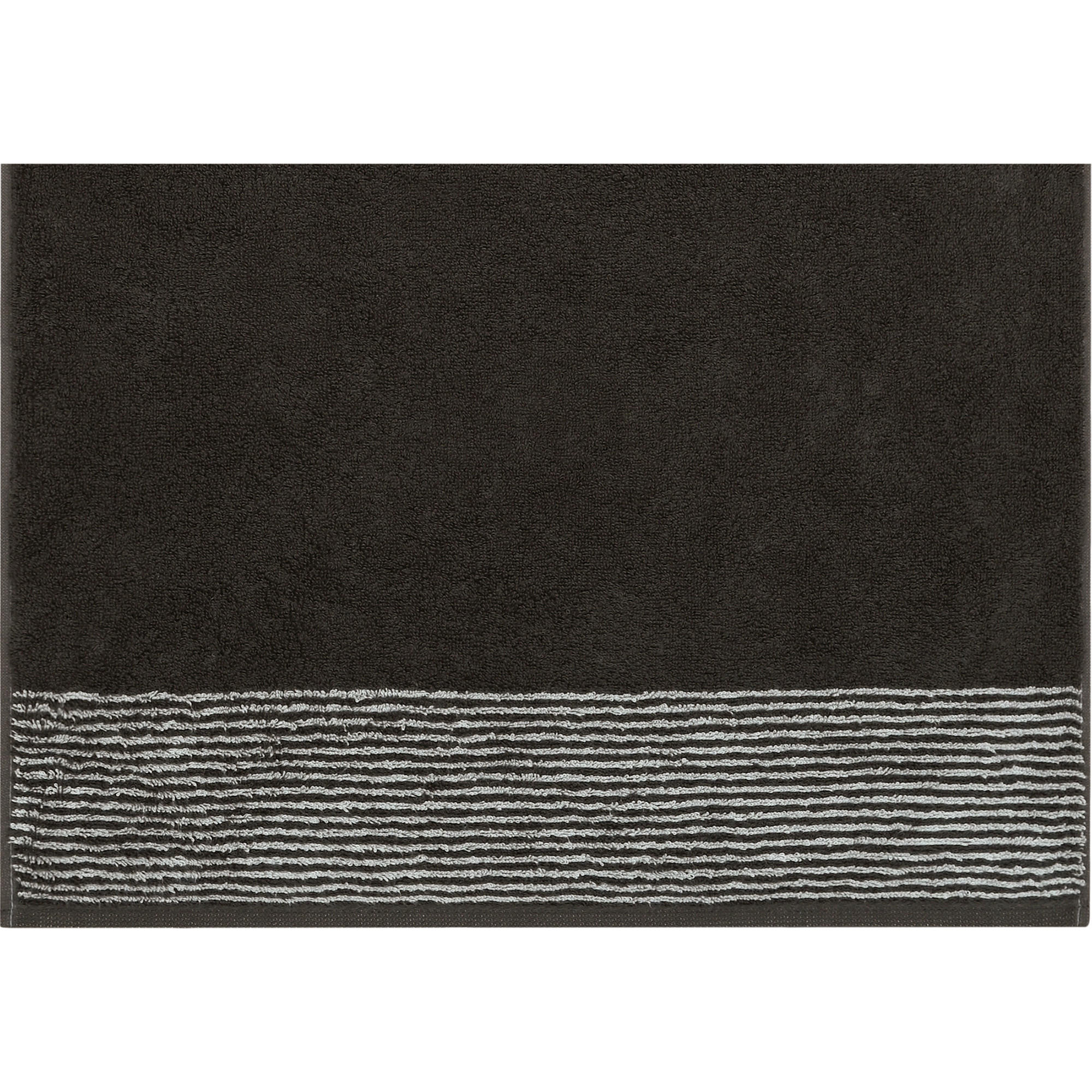 WASCHLAPPEN LUXURY HOME TWO-TONE 590 BASALT - 73 - Grau, Textil (16/22cm) - Cawö