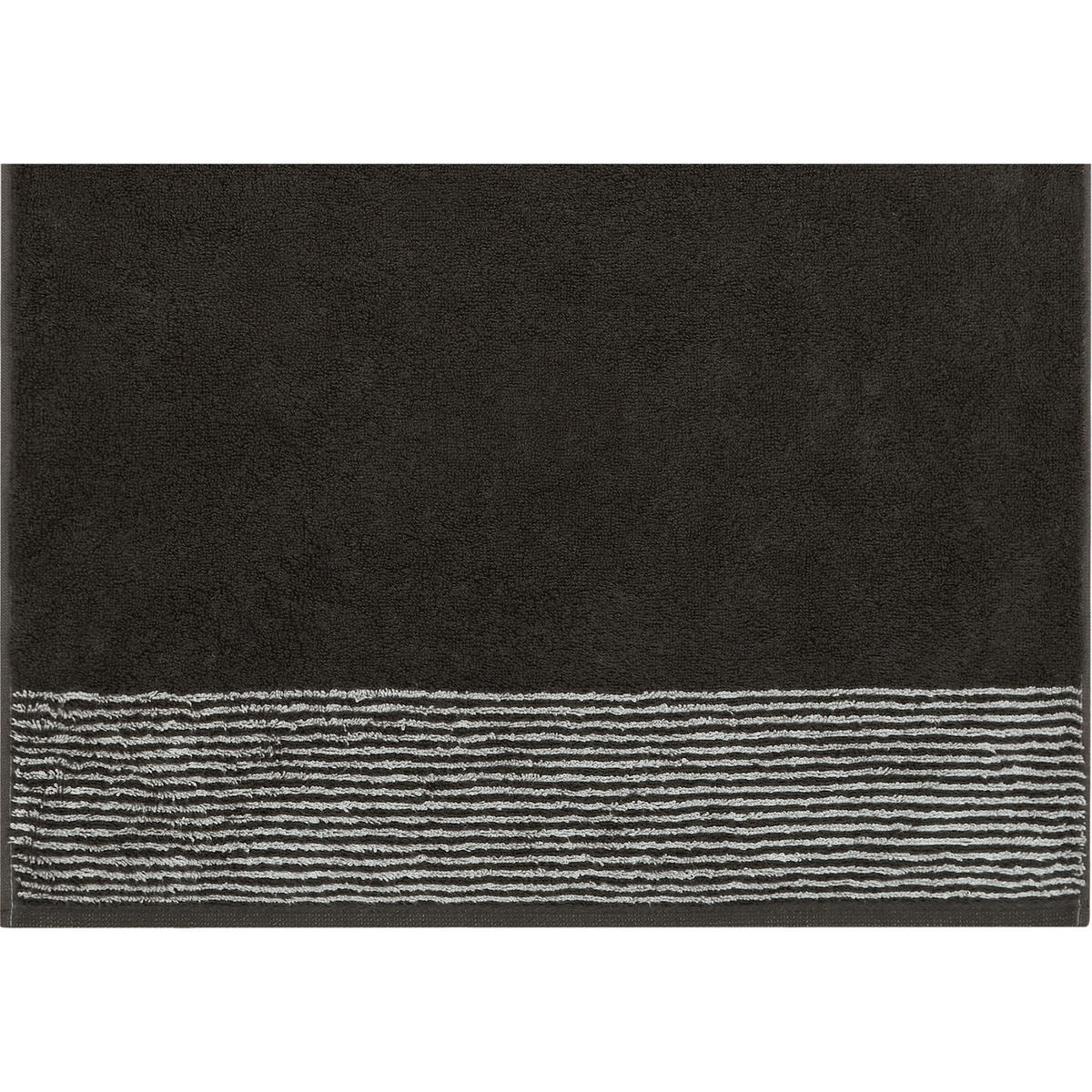 WASCHLAPPEN LUXURY HOME TWO-TONE 590 BASALT - 73 - Grau, Textil (16/22cm) - Cawö