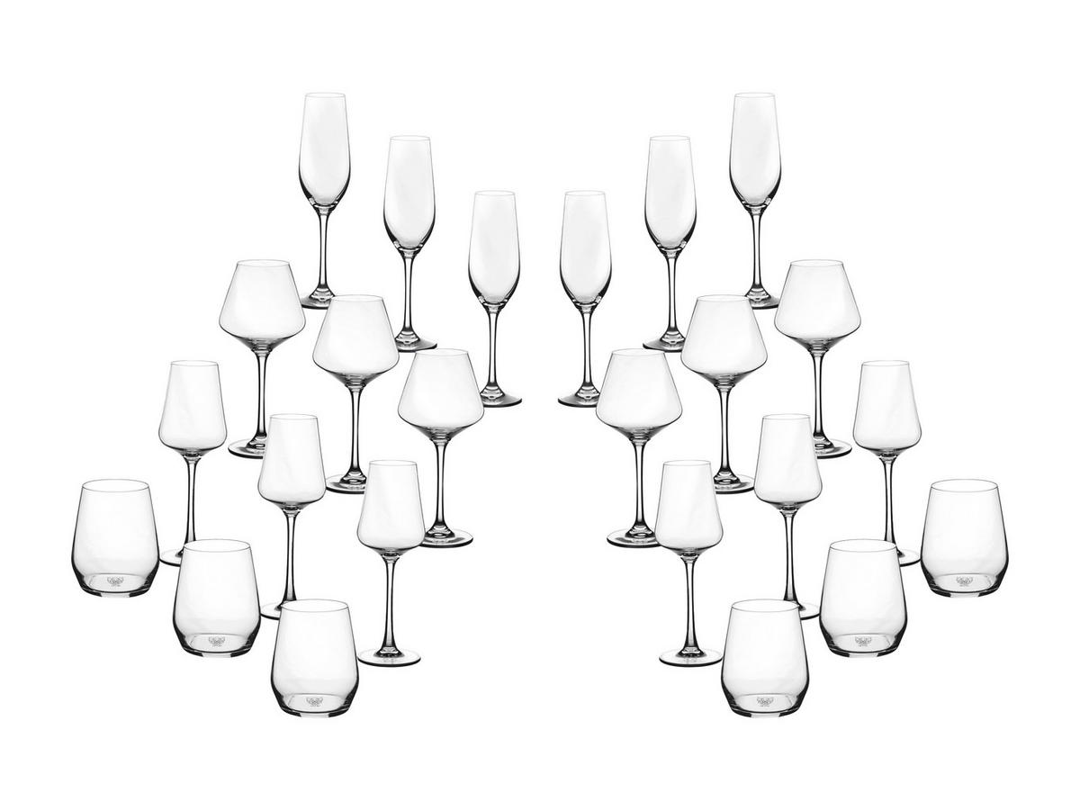 GLAS-SET Lagom 24er-Set - Transparent - Transparent, Glas - Björn