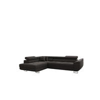 ECKSOFA FALIO L-Form Mit Schlaffunktion Im Modernen Stil Für Das Wohn Und Schlafzimmer Graphit Links - Graphitfarben, Holz/Textil (202/275cm) - Kaiser Möbel