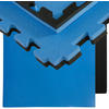 BODENSCHUTZMATTE 90x90x2,5 cm, Schwarz/Blau , 2er Set - Blau/Schwarz, Kunststoff (90/90cm) - eyepower