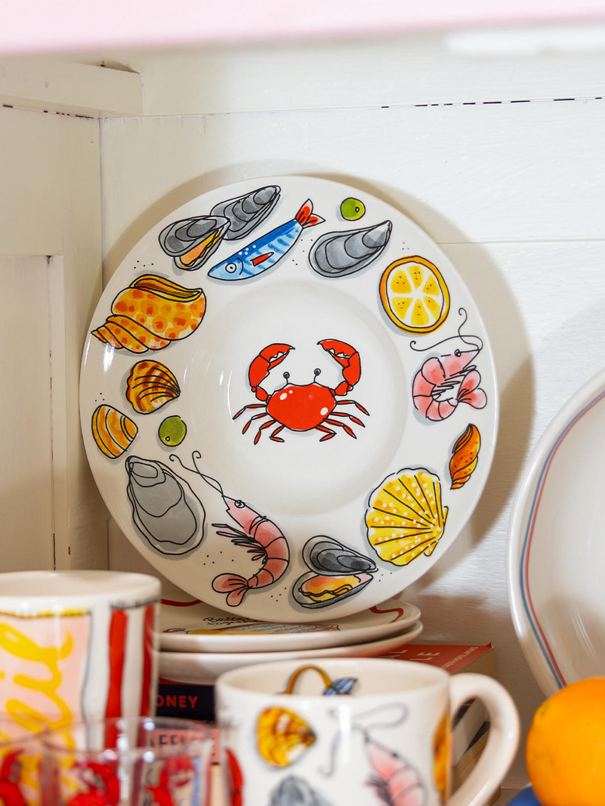PASTATELLER Fruits de Mer in Bunt - 24cm - Multicolor, Keramik (24/24/9.6cm) - Blond Amsterdam