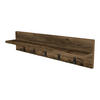 WANDGARDEROBE Hammarö - Alteiche, Holzwerkstoff (80/18/13cm) - [en.casa]
