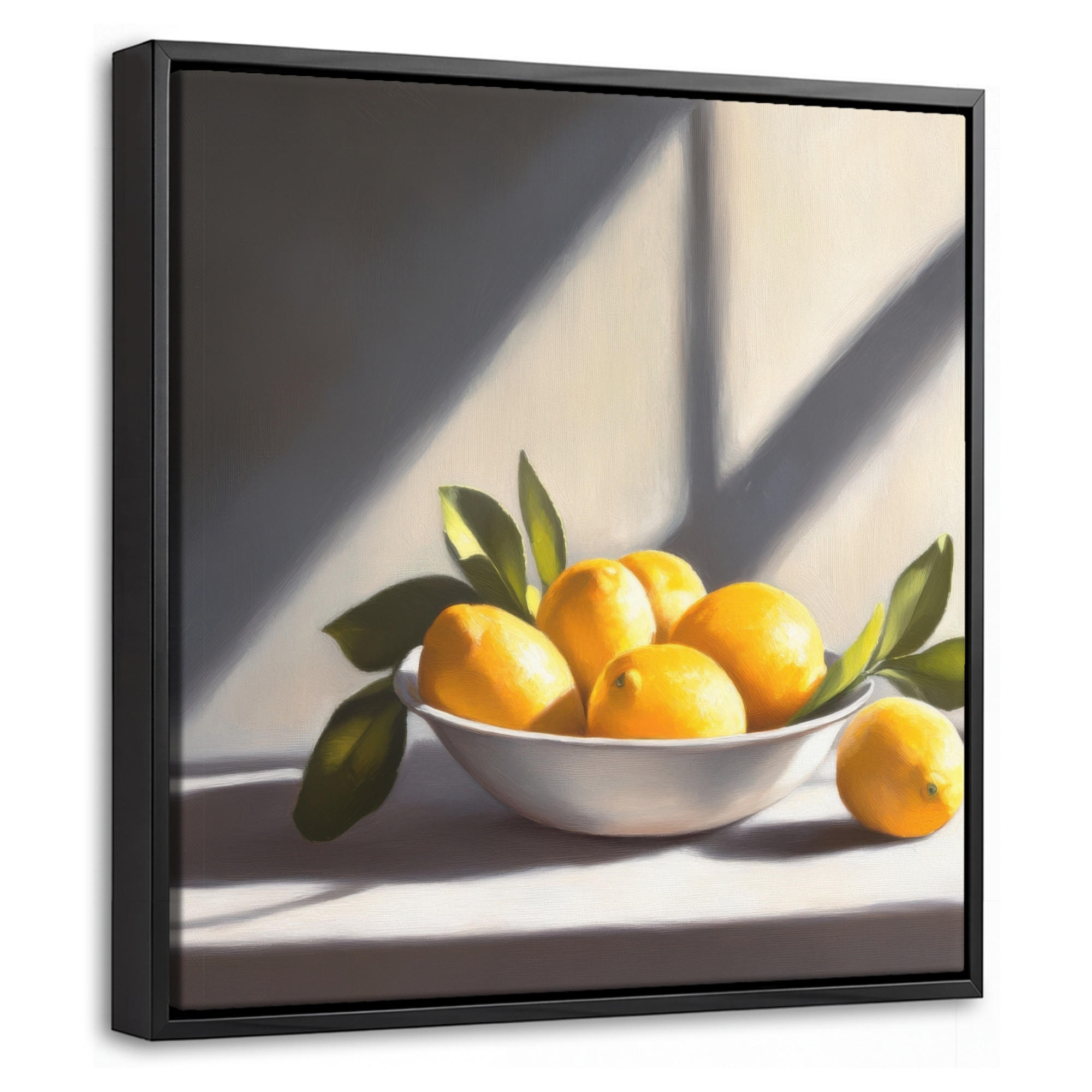 MuchoWow Leinwand Gelb 20x20 cm