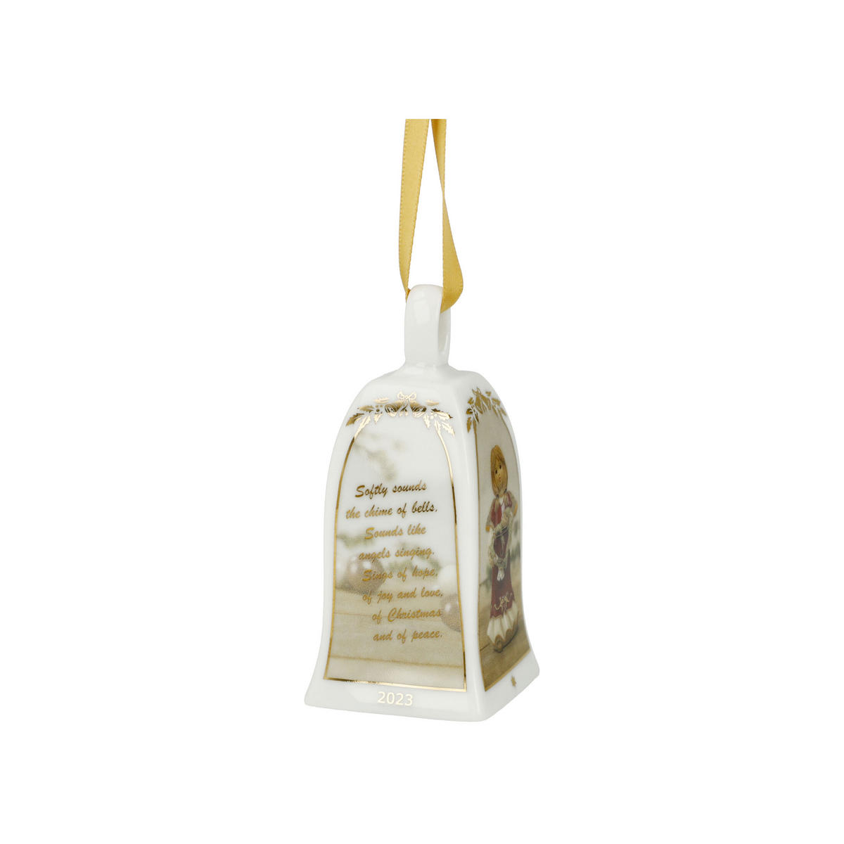 JAHRESGLOCKE 2023, Christbaumschmuck, Porzellan, 7 cm - Multicolor, Keramik (7/7/7cm) - Goebel