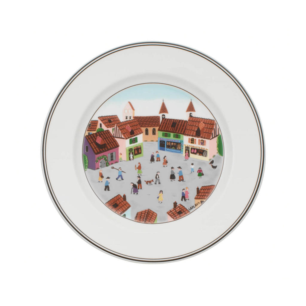 SPEISETELLER DORF Design Naif bunt ø 27 cm - Multicolor, Keramik (27cm) - Villeroy & Boch