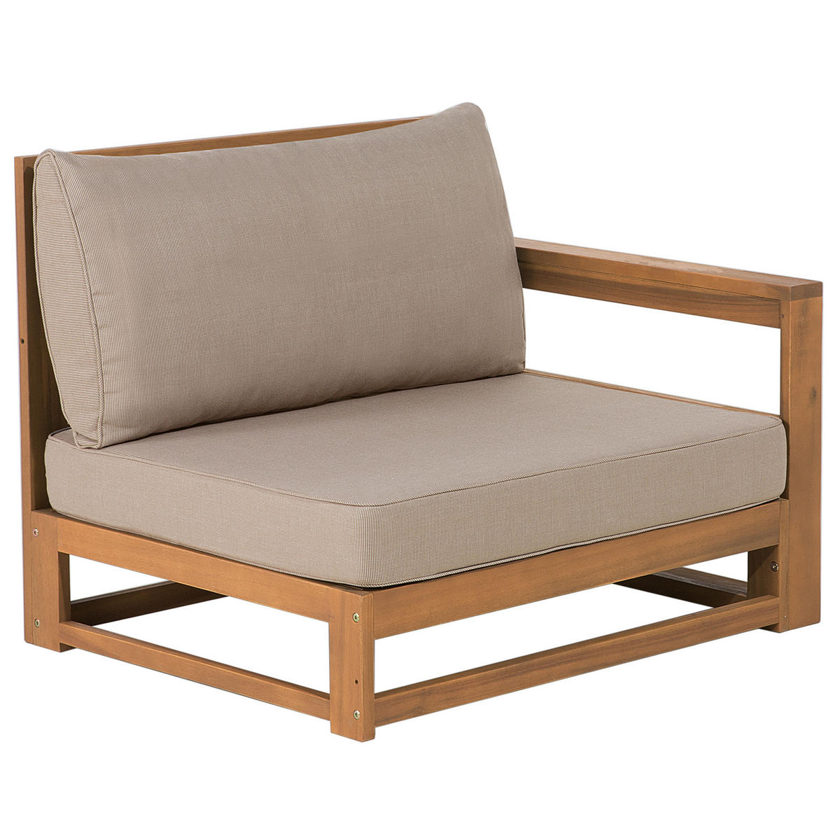 OUTDOOR-KISSENBEZUG Set Taupe Timor - Taupe, Textil (83/12cm) - Beliani