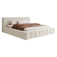 POLSTERBETT Makira - Creme, Holz/Holzwerkstoff (140/200cm) - MIRJAN24