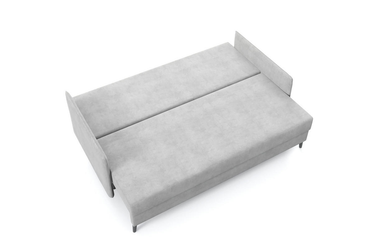SCHLAFSOFA - Sofa Marla - Hellgaru (Zetta 302) - Hellgrau, Holz (208/96/98cm) - Möblo
