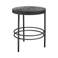 BEISTELLTISCH MIDNIGHT Schwarz 50x50x57 cm - Schwarz, Metall (50/50/57cm) - FURNLUX