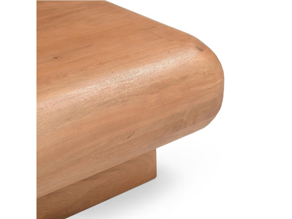 COUCHTISCH Fedde Mangoholz 80 cm / 80 cm Natur - Naturfarben, Holz (80/80/32cm)