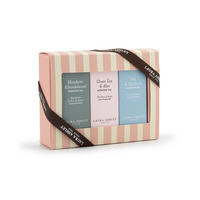 LAURA Ashley 3-dielna sada vôní olejov - biela, sklo (4/9.5/12cm)