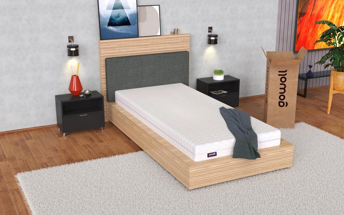 MATRATZE Duo Comfort Matratze 120 x 200 Höhe 16 cm - Weiß, Textil (120/200cm) - Gowoll