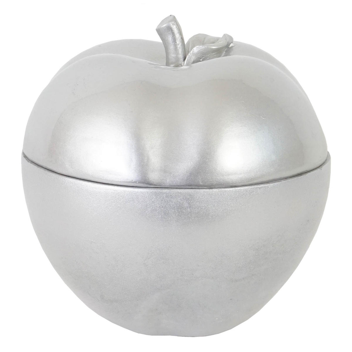 SCHMUCKDOSE APFEL Silber - Silberfarben, Stein (19/21/19cm) - MCW