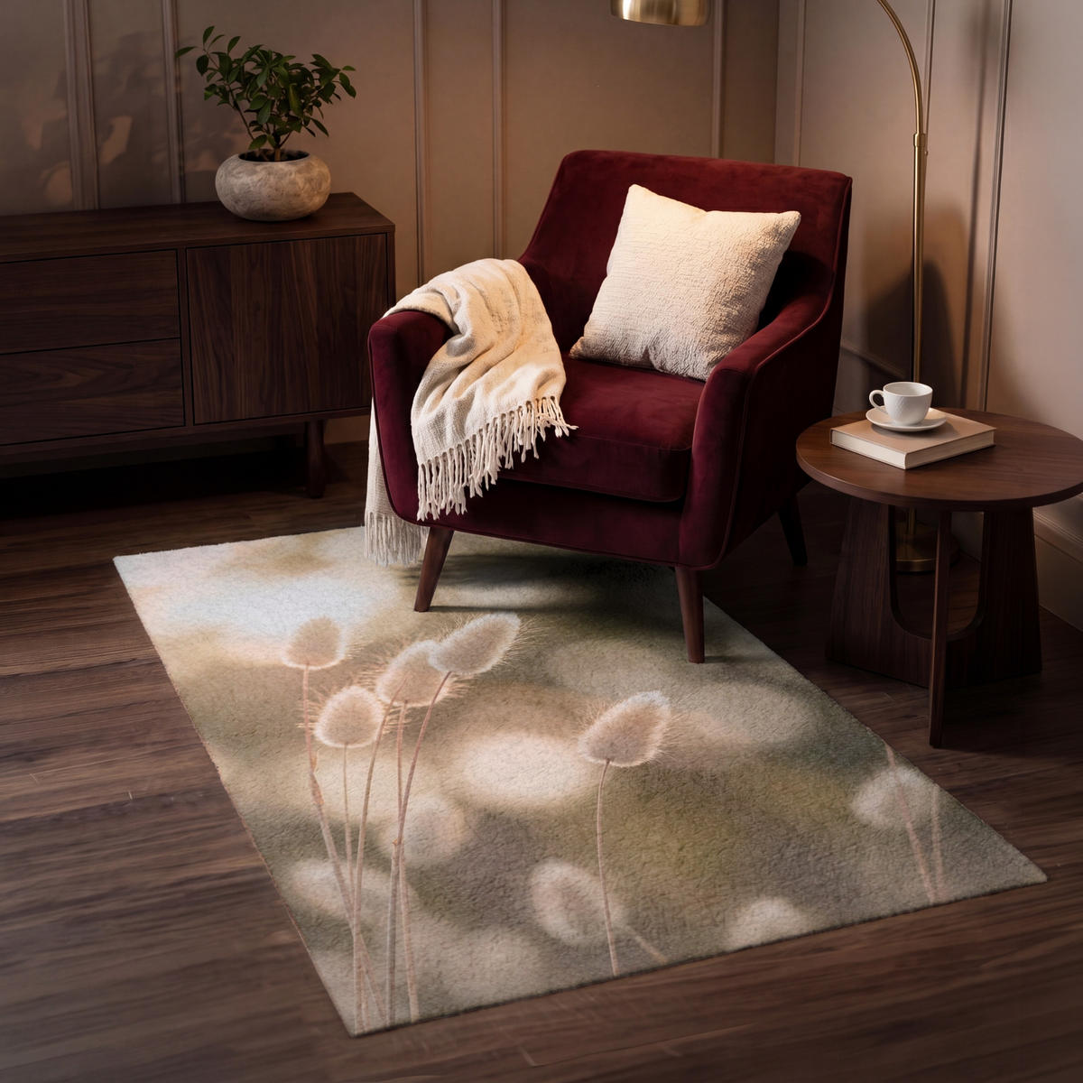KOBERCE - Chvostoskok - Biely - Slnečné svetlo - 80x120 cm - béžová, textil/plast (80/0.4cm) - OnlyWow