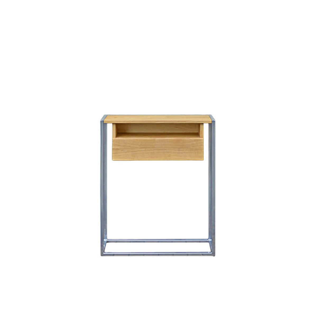 LOFT-KONSOLE mit Schublade für den Flur im industriellen Stil KING II - Eichefarben, Holz (70/90/20cm) - Rawood Furniture