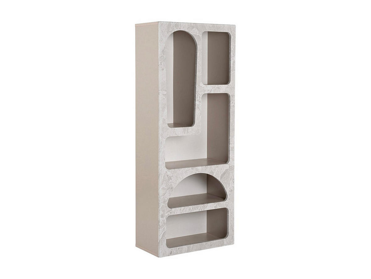 REGAL - 60 cm x 32 cm - holz - grau Luela - Grau, Holz (60/150/32cm) - Vente-Unique