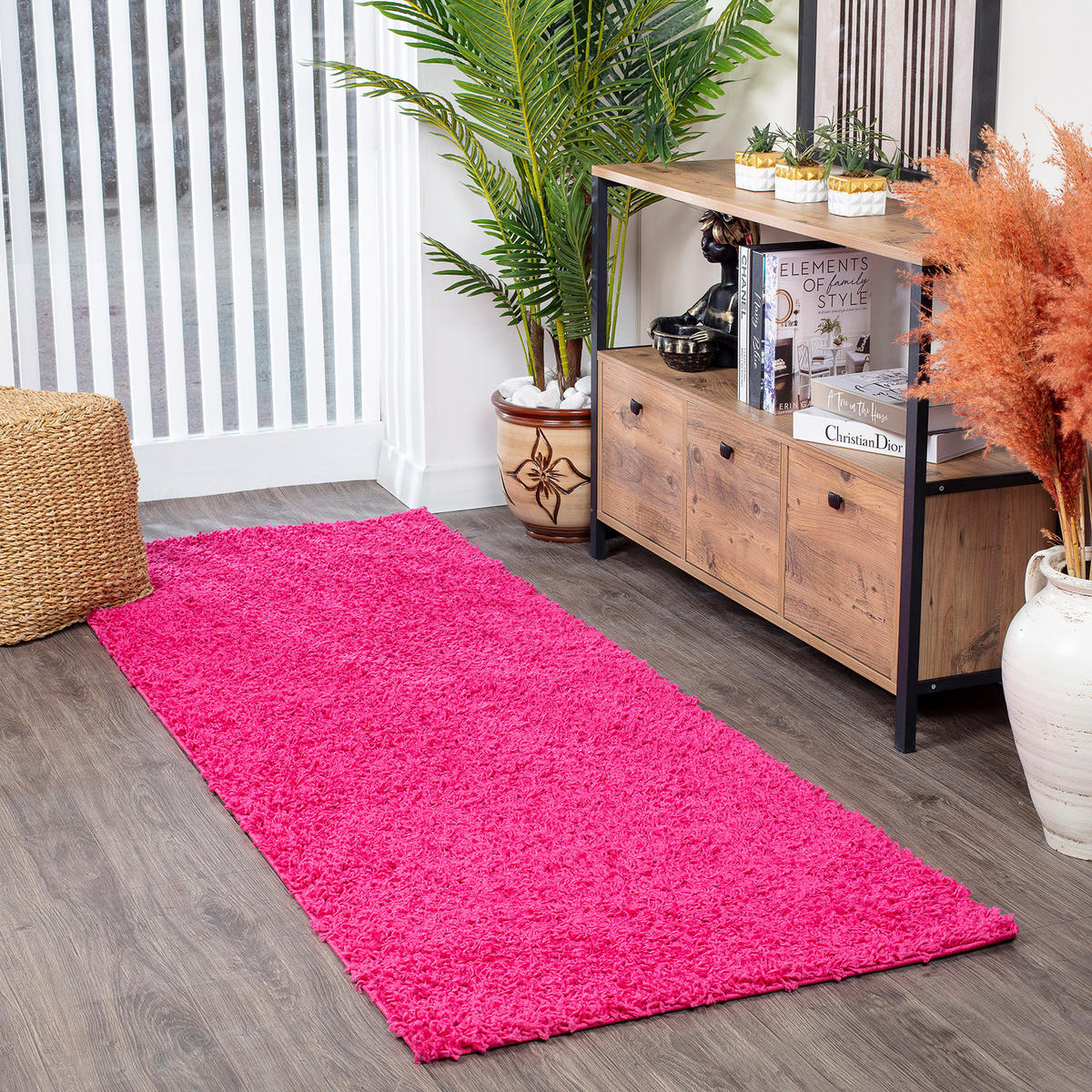 HOCHFLORTEPPICH 80/220 cm Rosa - Pink, Naturmaterialien/Textil (80/220cm) - LIVABLISS