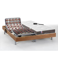 BETT mit elektrischem Lattenrost - 2 Personen - holz - naturfarben hell Jupiter - Naturfarben, Holz/Holzwerkstoff (70/190cm) - Vente-Unique