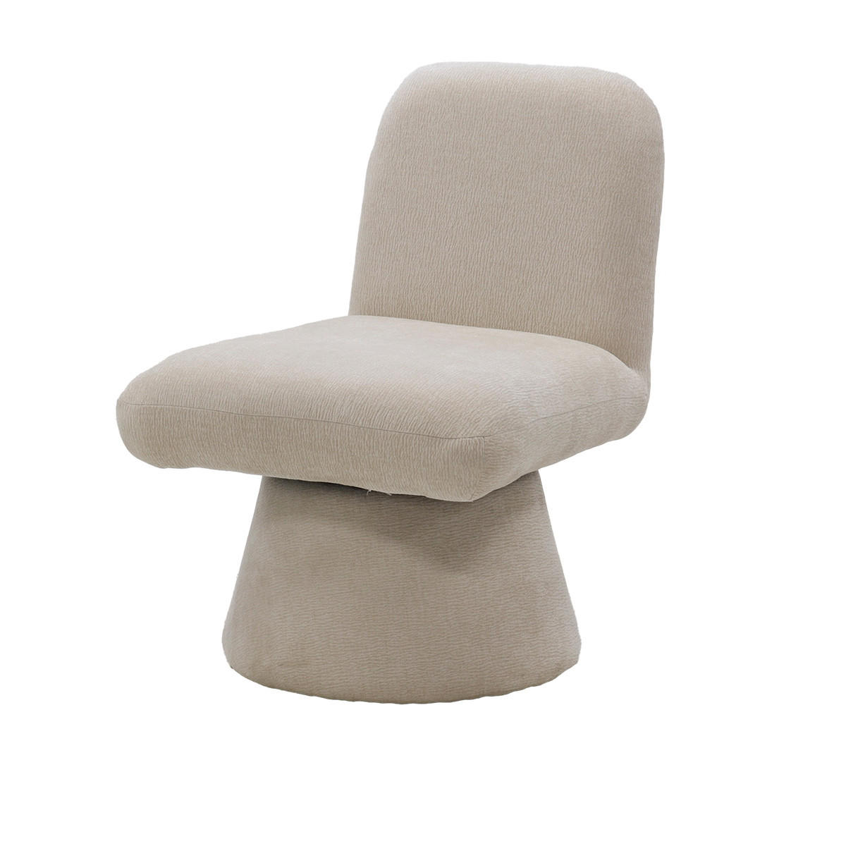 DREHSESSEL aus Stoff, Taupe - Taupe, Textil (70/78/60cm) - Giga Meubel