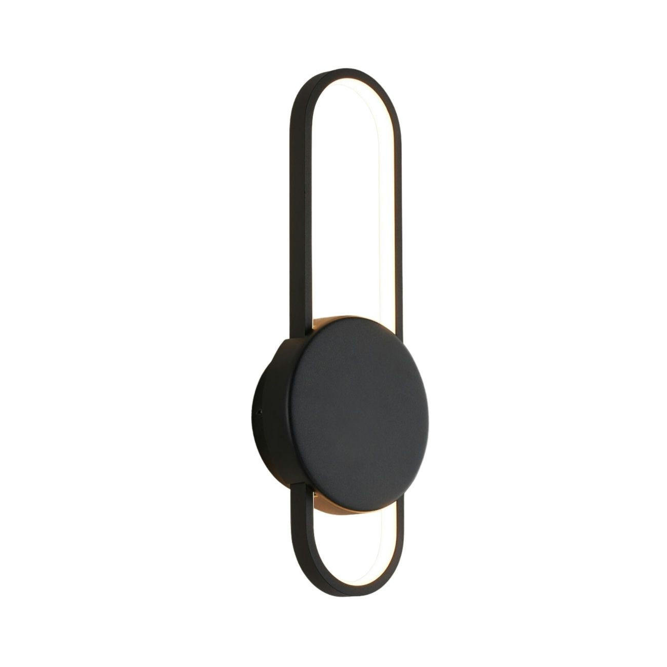 WANDLEUCHTE Piani, Schwarz, 40cm - Schwarz, Metall (15/40/6cm) - KOSILUM