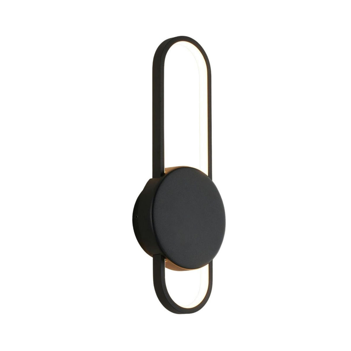 WANDLEUCHTE Piani, Schwarz, 40cm - Schwarz, Metall (15/40/6cm) - KOSILUM