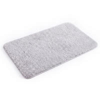 BADEMATTE rutschfest waschbar, weicher Badteppich, saugstark 50x80 cm Grau - Grau, Textil (50/80cm)