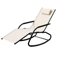 SCHAUKELLIEGE Fjon Kopfkissen Beige - Beige, Metall (62/95.5/157.5cm) - SVITA