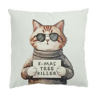 DEKOKISSEN Weihnachtsbaumkiller 50/50 cm - Braun, Textil (50/50/10cm) - Bilderwelten