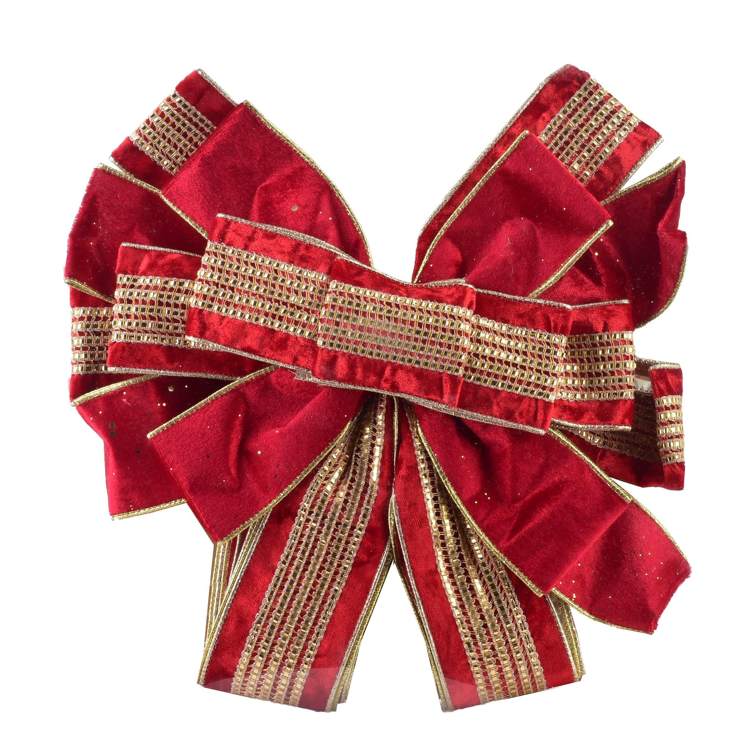 SCHLEIFE Santa Rot Lila 32x32x130 cm Kunststoff - Rot, Kunststoff (32/130/32cm) - Mondex