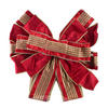 SCHLEIFE Santa Rot Lila 32x32x130 cm Kunststoff - Rot, Kunststoff (32/130/32cm) - Mondex