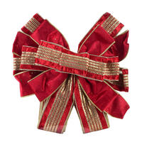 SCHLEIFE Santa Rot Lila 32x32x130 cm Kunststoff - Rot, Kunststoff (32/130/32cm) - Mondex