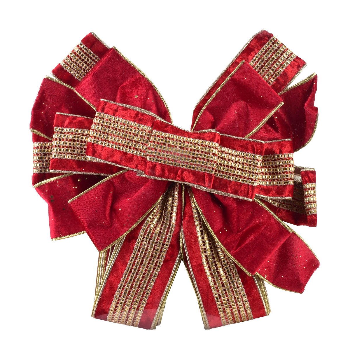 SCHLEIFE Santa Rot Lila 32x32x130 cm Kunststoff - Rot, Kunststoff (32/130/32cm) - Mondex