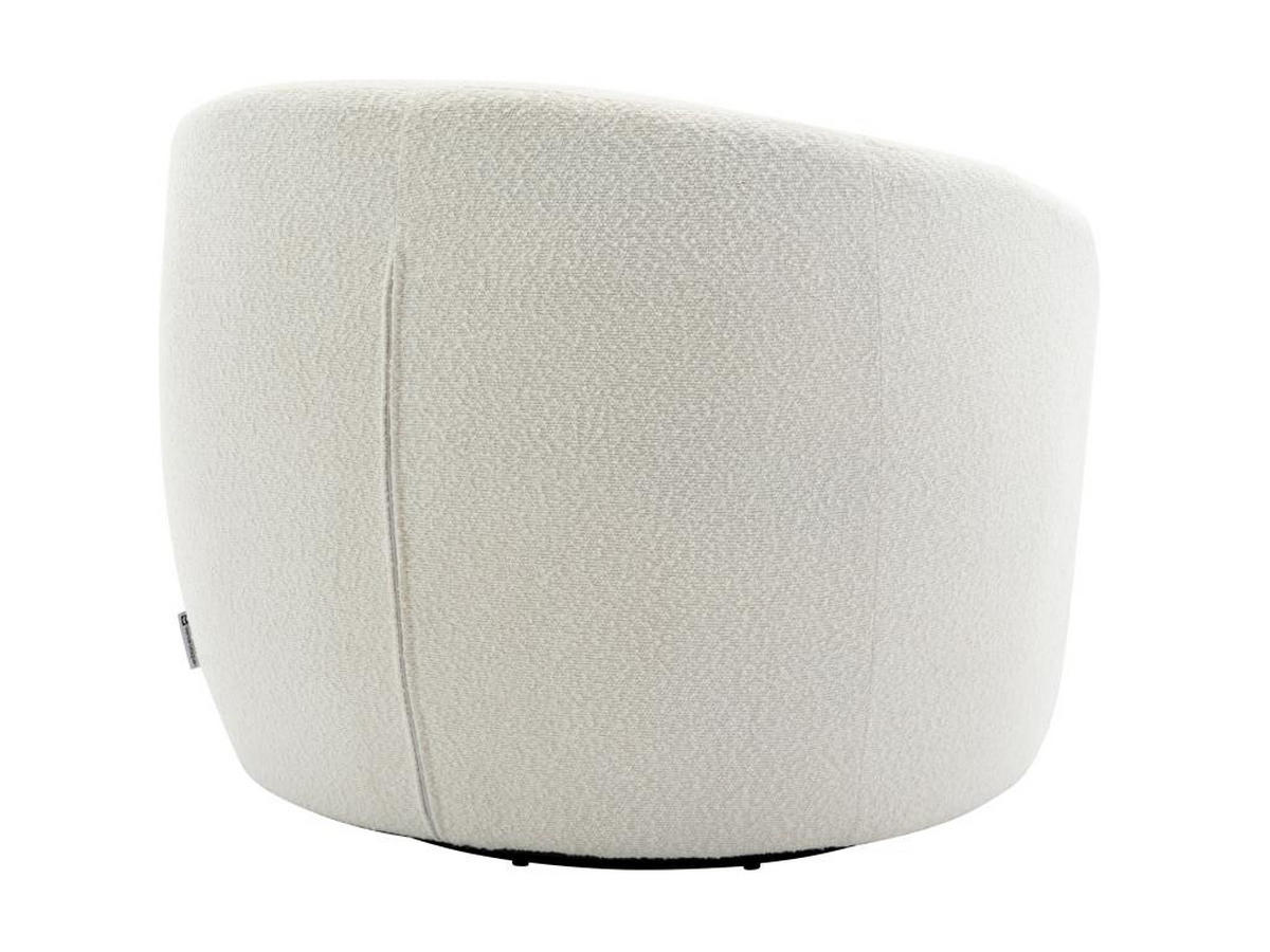 DREHSESSEL - Bouclé-Stoff - Weiß - VEREIDE - Weiß, Textil (76/67/80cm) - Vente-Unique
