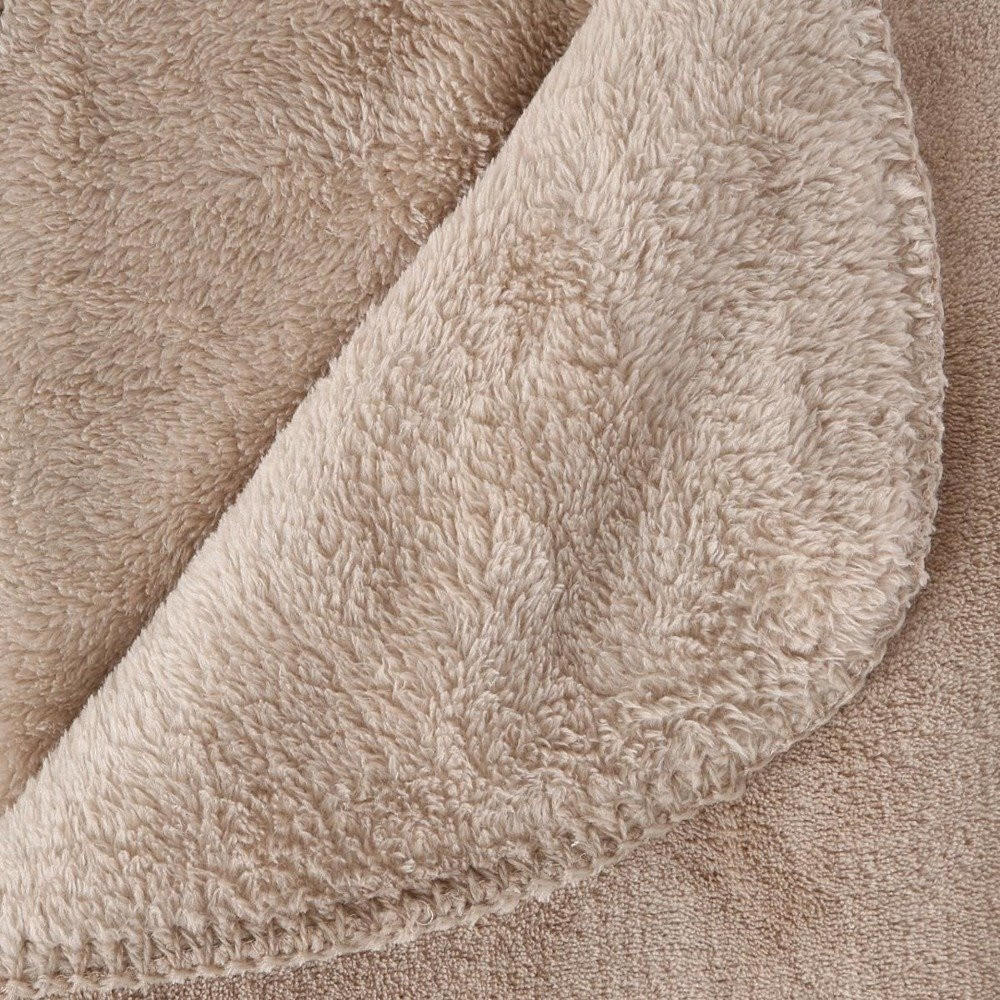 FLEECEDECKE 180 cm - Beige, Textil (180/230cm) - Atmosphera Createur d´interieur