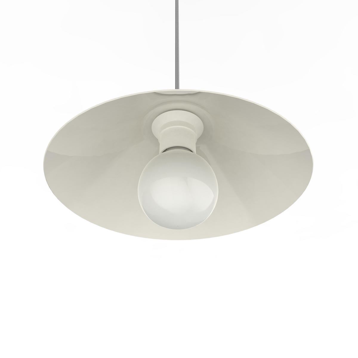 HÄNGELEUCHTE - Weiß Hochglanz, Metall (25/25/16cm) - Lumicom