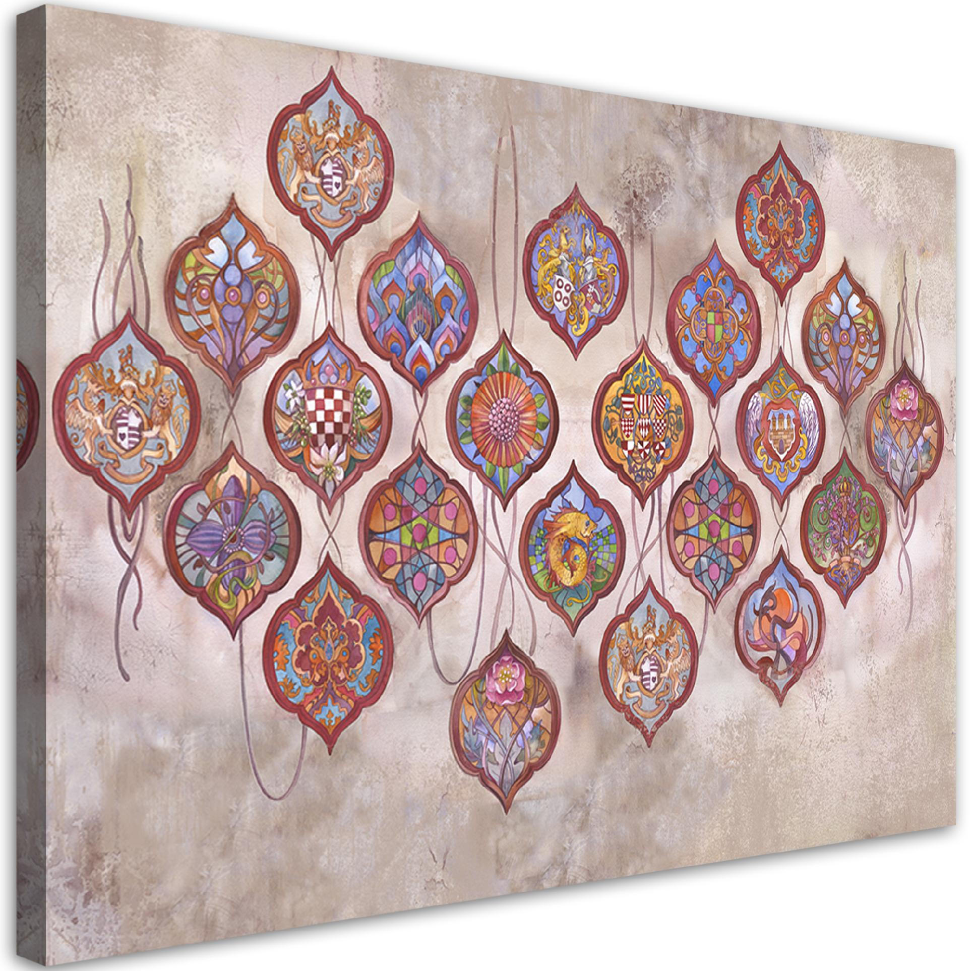 WANDBILD herbress collection - Multicolor, Textil (60/40cm) - Feeby