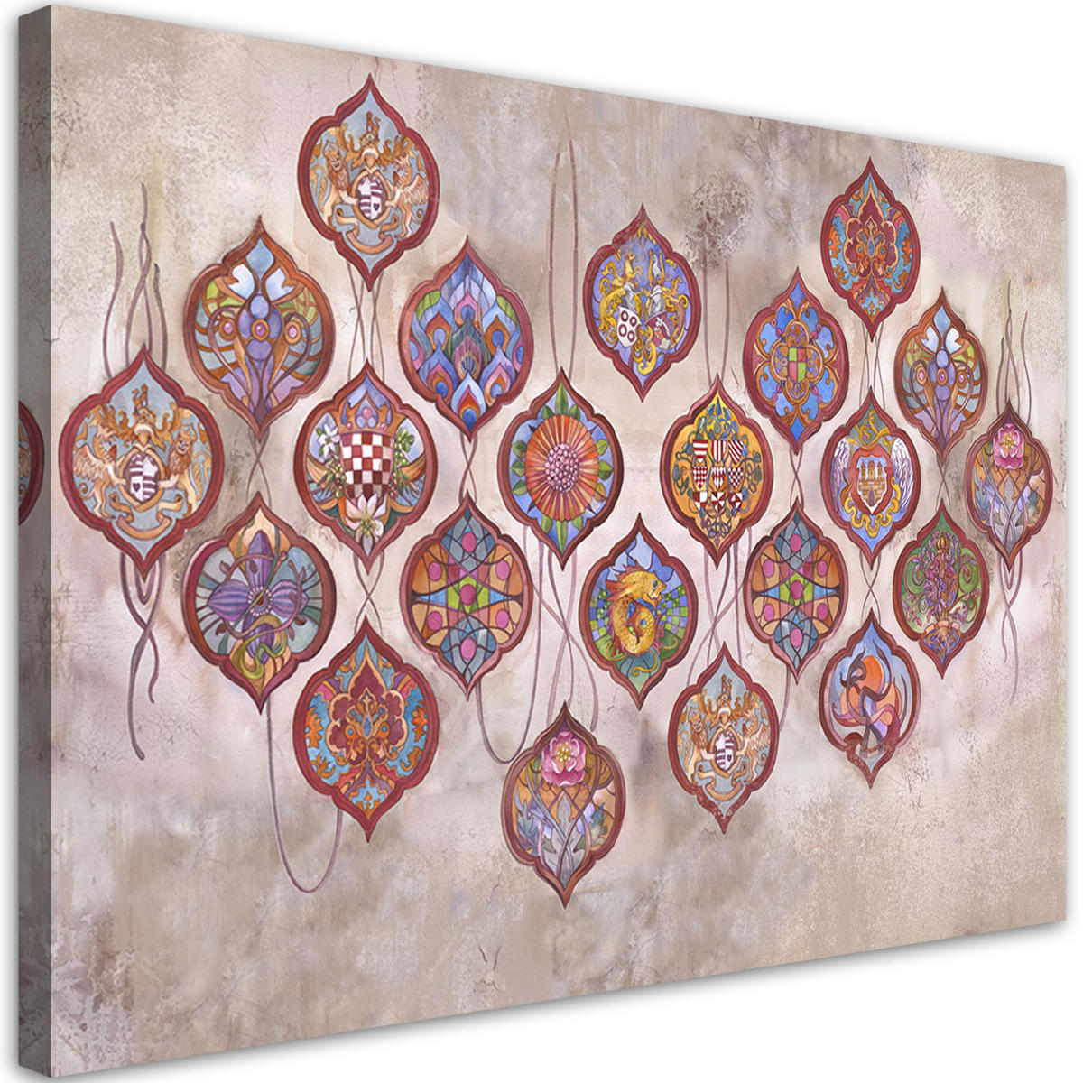 WANDBILD herbress collection - Multicolor, Textil (60/40cm) - Feeby