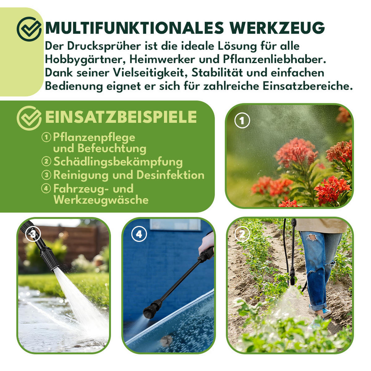 DRUCKSPRÜHER 5L - Gelb, Kunststoff (18/42/18cm) - KRUMAD