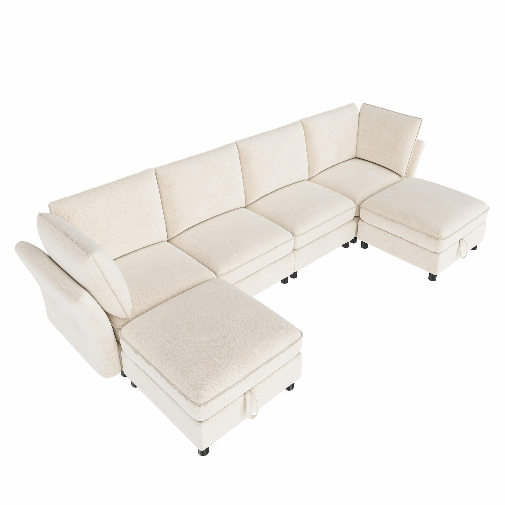 ComfortXL Wohnlandschaft Beige 289x137 cm