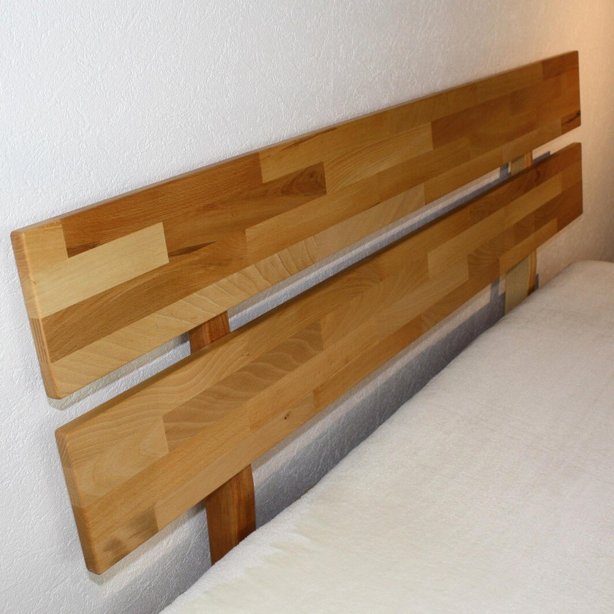 BETT 180/220 cm aus Kernbuche - Braun, Holz (180/220cm) - MeinMassivholz