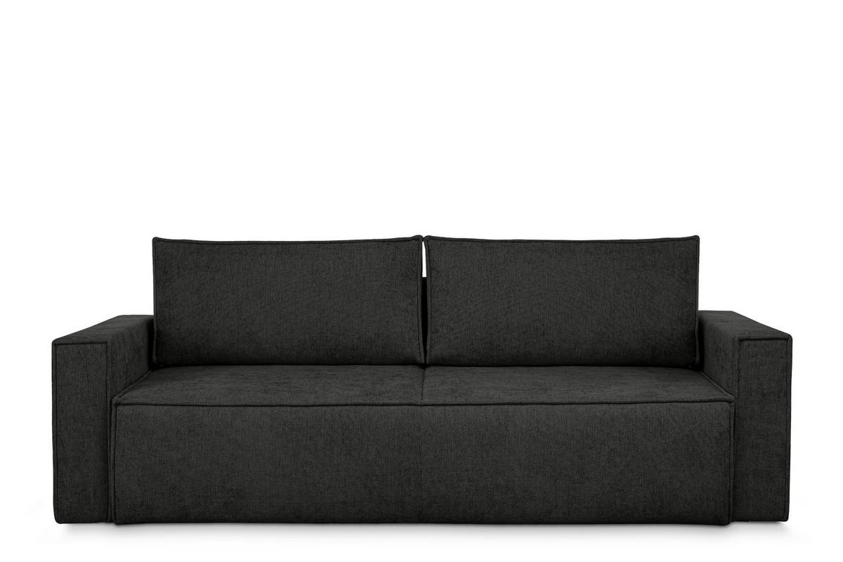 3-SITZER-SOFA NAPI II mit Schlaffunktion, anthrazit - Anthrazit, Textil (228/89/101cm) - KONSIMO®