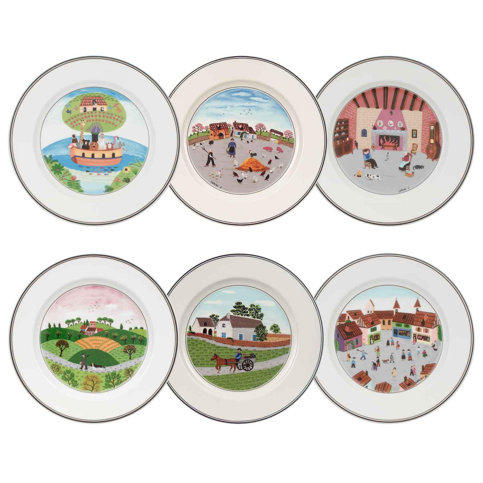 Villeroy & Boch Frühstücksteller Mehrfarbig