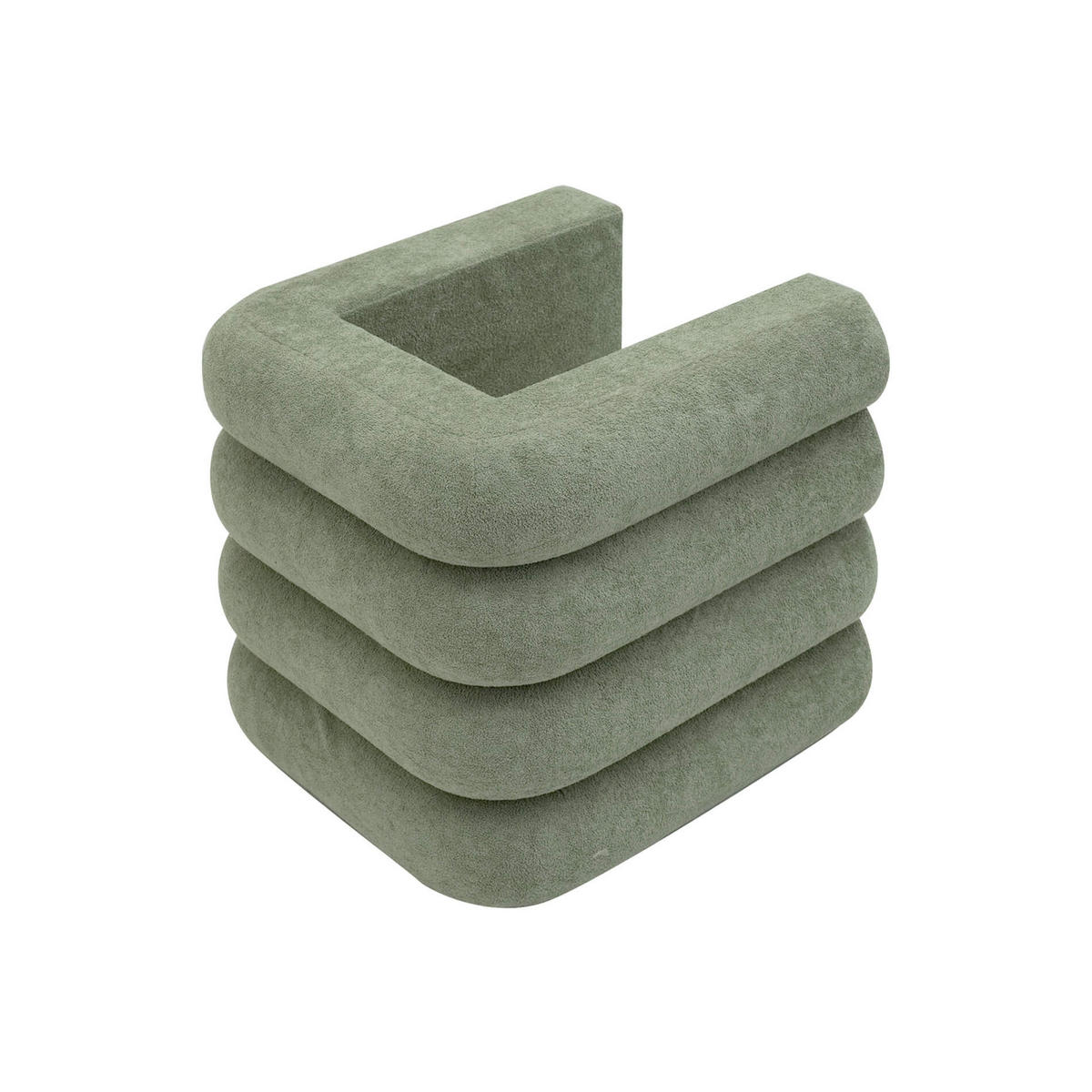 POUF 2er Set Dunkelgrün 38/40/40 cm - Grün, Textil (40/40/38cm) - Mobili Rebecca