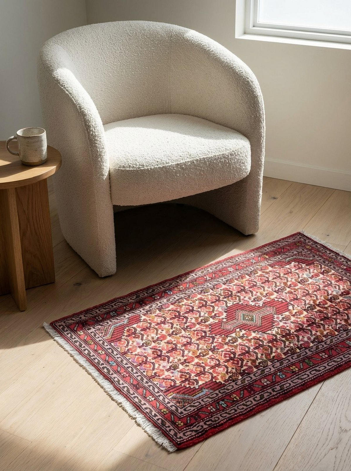 TEPPICH Assadabad Mehrfarbig 95/65 cm Schurwolle - Multicolor, Textil (65/95cm) - Looma
