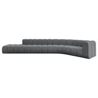 ECKSOFA modulares Sofa Tilmo-L2 - 490x194x70 cm Dunkelgrau - Dunkelgrau, Holzwerkstoff/Textil (490/194cm) - ALTDECOR