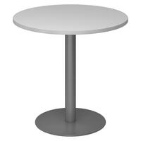 PAUSENTISCH klein STF 80/80/74,5 cm in Grau/Graphitfarben - Graphitfarben/Grau, Holzwerkstoff (80/80/74.5cm) - bümö